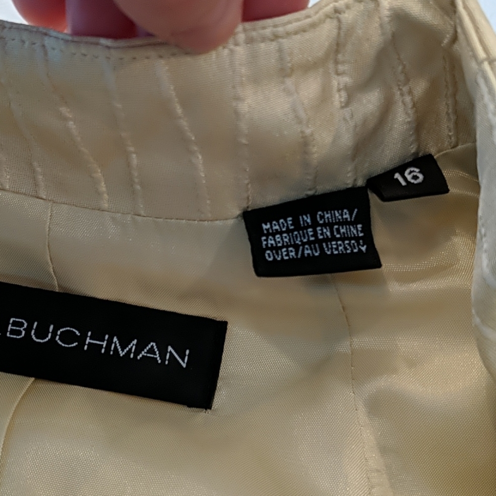 100% SILK DANA BUCHMAN jacket & shell - Picture 7 of 9